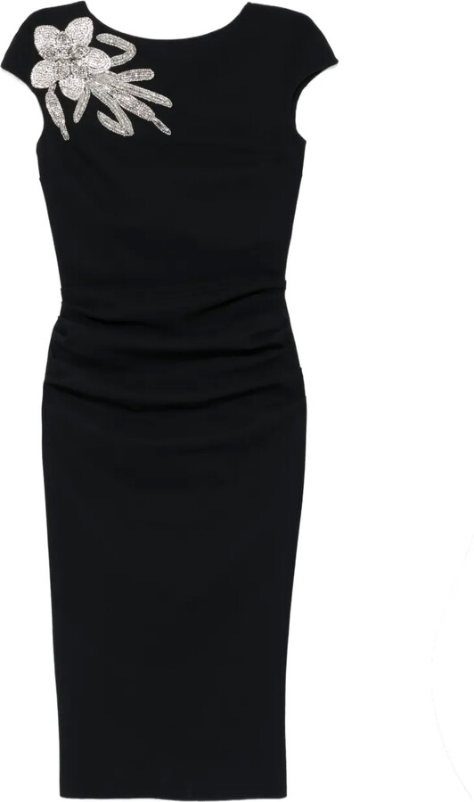 Embellished Sheath Midi Dress
