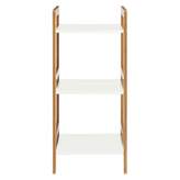 Thumbnail for your product : DREW Bamboo and white lacquer 3-shelf bookcase