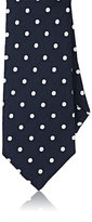 Thumbnail for your product : Barneys New York Men's Herringbone Jacquard Silk Necktie-NAVY