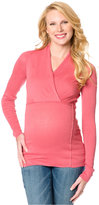 Thumbnail for your product : Motherhood Maternity Shawl-Collar Surplice Sweater
