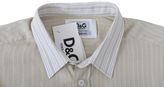 Thumbnail for your product : D&G 1024 Dolce & Gabbana D&G 'Medium' Striped Beige Long Sleeve Casual Shirt US XS EU 46