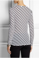 Thumbnail for your product : American Vintage Kira Valley striped cotton-jersey top