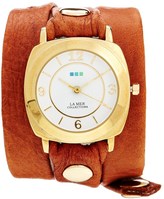 Thumbnail for your product : La Mer Brown Odyssey Wrap Watch