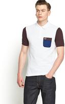 Thumbnail for your product : Fred Perry Tricot Pocket Mens Polo Shirt - White