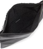 Thumbnail for your product : BCBGMAXAZRIA Rhianna Beaded Fold-Over Satin Clutch Bag, Black