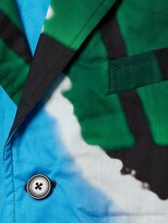 Thumbnail for your product : Dries Van Noten Graphic Cotton Blazer
