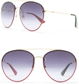 gucci round glitter sunglasses