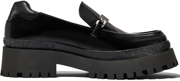 Marc Jacobs Leather Platform Loafers - ShopStyle