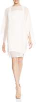 Thumbnail for your product : Halston Embroidered Sheer Overlay Dress