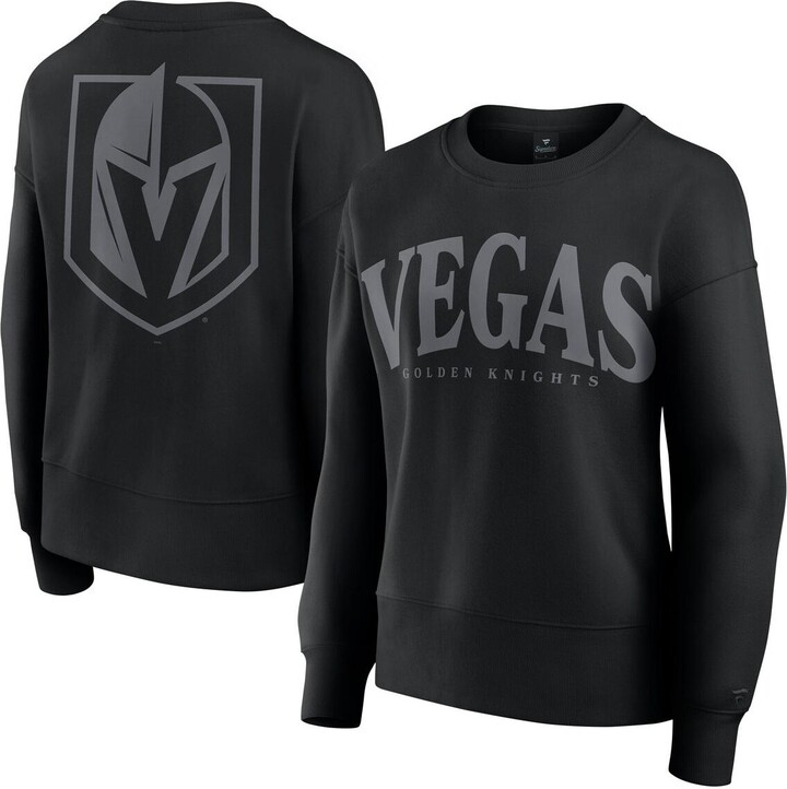 Fanatics Women's Black Vegas Golden Knights Elements Flow Pullover Sweatshirt