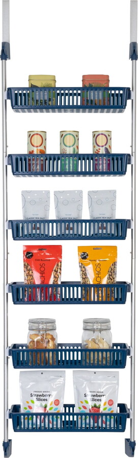Bed Bath & Beyond Smart Design 6-Tier Over the Door Pantry Organizer Blue