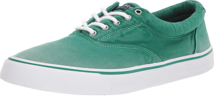 green sperry sneakers