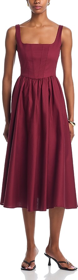 WAYF Desi Bustier Midi Dress