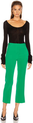 Stella McCartney Wide Leg Trouser in Sparkle Green | FWRD