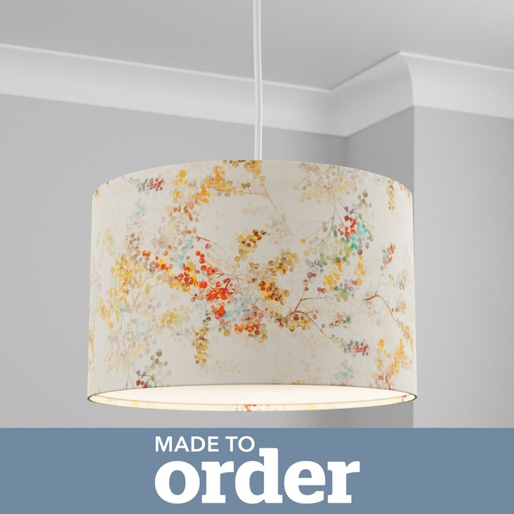 Dunelm Made To Order Cylinder Shade Orange, Yellow and Blue ShopStyle