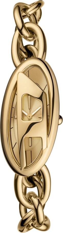 D-Era Two -Hand Gold-Tone Stainless Steel Watch