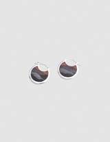 Thumbnail for your product : Pamela Love Mojave Hoops in Sterling Silver with Jasper