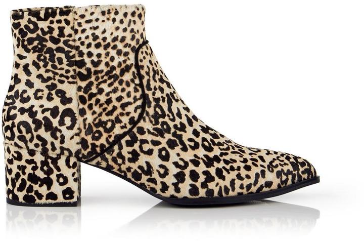 leopard pony hair boots