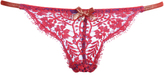 Thumbnail for your product : Agent Provocateur Samarra Thong Red