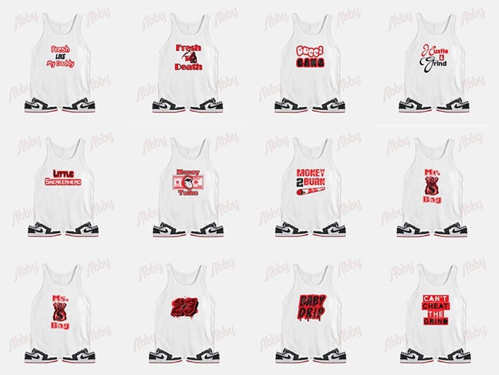 Young Drip Tank Top To Match Jordan Retro 1 Quai 54, 54 Top, Sneaker