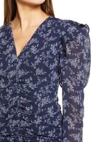 Thumbnail for your product : Endless Rose Floral Ruched Long Sleeve Minidress