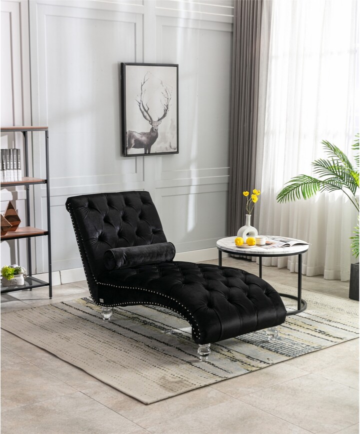 Streamdale Furniture Leisure Concubine Sofa With Acrylic Feet