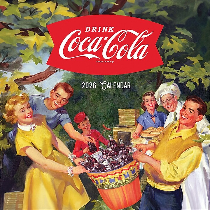 TFPublishing 2026 TF Publishing Coca Cola 12" x 12" Monthly Wall Calendar (26-1106)