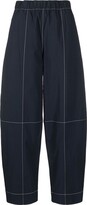 Thumbnail for your product : Ganni Panelled Elasticated-Waist Trousers