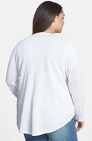 Thumbnail for your product : Eileen Fisher High/Low Organic Linen V-Neck Cardigan (Plus Size)