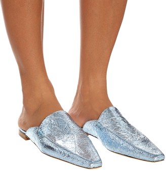 Sies Marjan Lia metallic slippers