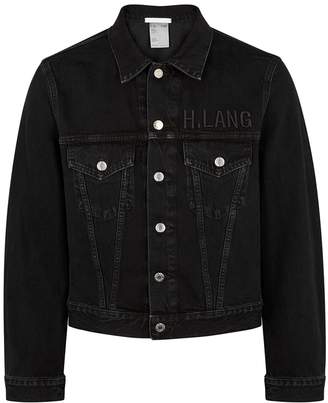 Helmut Lang Black Cropped Denim Jacket
