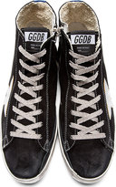 Thumbnail for your product : Golden Goose Black Suede High Top Francy Sneakers
