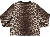 Thumbnail for your product : N°21 Leopard Print Cotton Sweatshirt