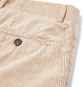 Thumbnail for your product : Brunello Cucinelli Beige Sea Island Cotton-Corduroy Suit Trousers - Men - Camel