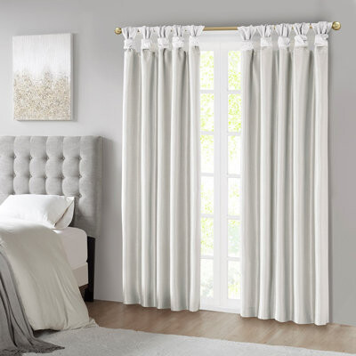 Twist Tab Total Blackout Window Curtain Panel - Ultimate Light And Noise Blockage