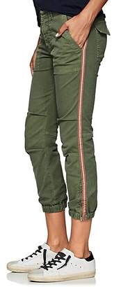 Nili Lotan Women's Striped Stretch-Cotton Crop French Military Pants - Camo