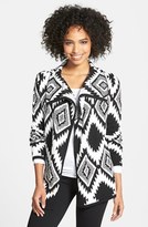Thumbnail for your product : ECI Open Front Southwest Pattern Cardigan