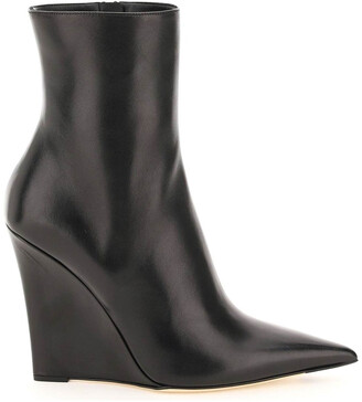 Black Pointed Ankle Boots | Shop the world's largest collection of fashion  | ShopStyle UK