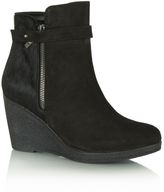 Thumbnail for your product : Daniel Kalou wedge contrast strap ankle boots