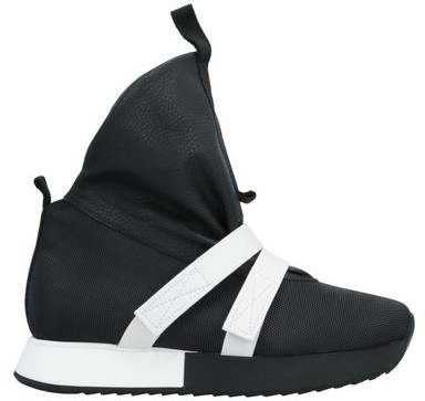 artselab black leather trainers