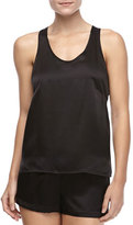 Thumbnail for your product : La Perla Dolce Sleeveless Silk Tank, Ivory