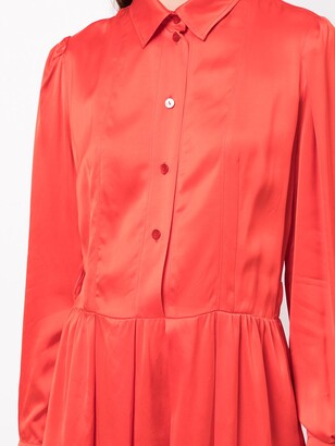Patou Long-Sleeved Pleated Dress
