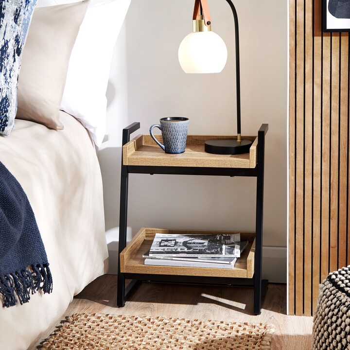 Dunelm Charlie Ladder Bedside Table, Oak Effect Oak (Brown) ShopStyle