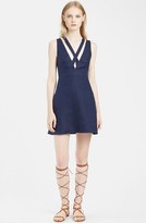 Thumbnail for your product : Valentino Asymmetrical Back A-Line Linen Dress