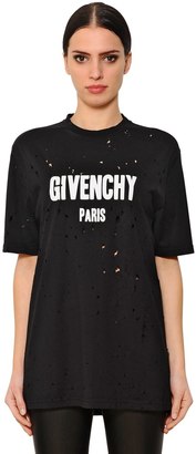 Givenchy Oversized Destroyed Jersey T-Shirt