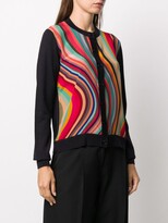 Thumbnail for your product : Paul Smith Satin-Panel Cardigan