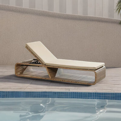 Orren Ellis Outdoor pool loungers Beach chairs by the sea