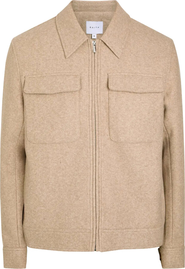 RAITH Fabien pocket zip-fastening shirt jacket