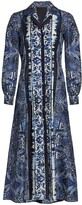 Thumbnail for your product : Alberta Ferretti Azulejos Printed Silk Dress