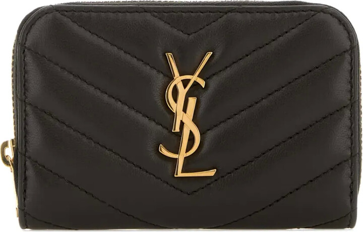 Saint Laurent Cassandre-plaque wallet